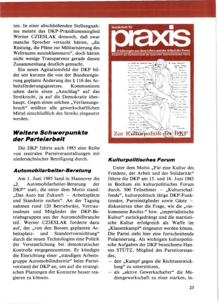 Seite 27 des Verfassungsschutzbericht 1985 Niedersachsen