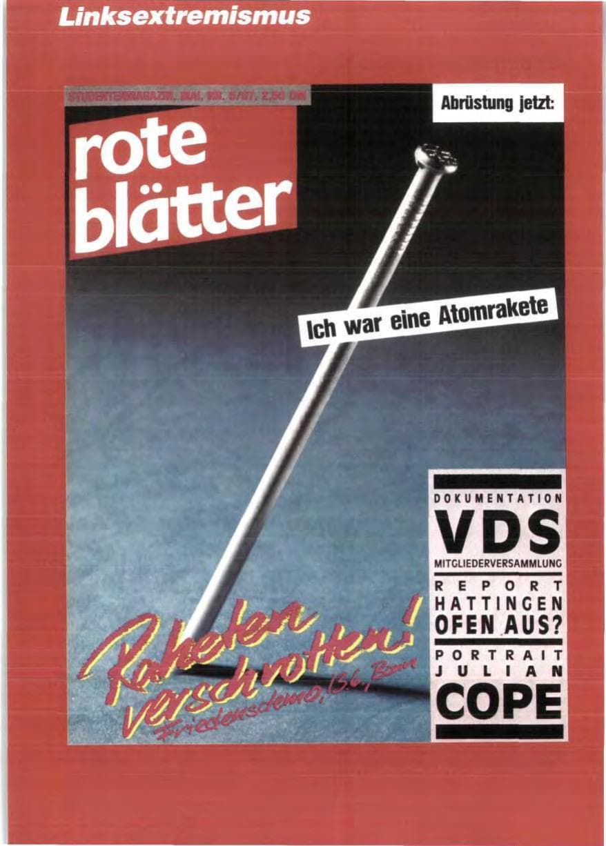 Seite 32 des Verfassungsschutzbericht 1987 Niedersachsen