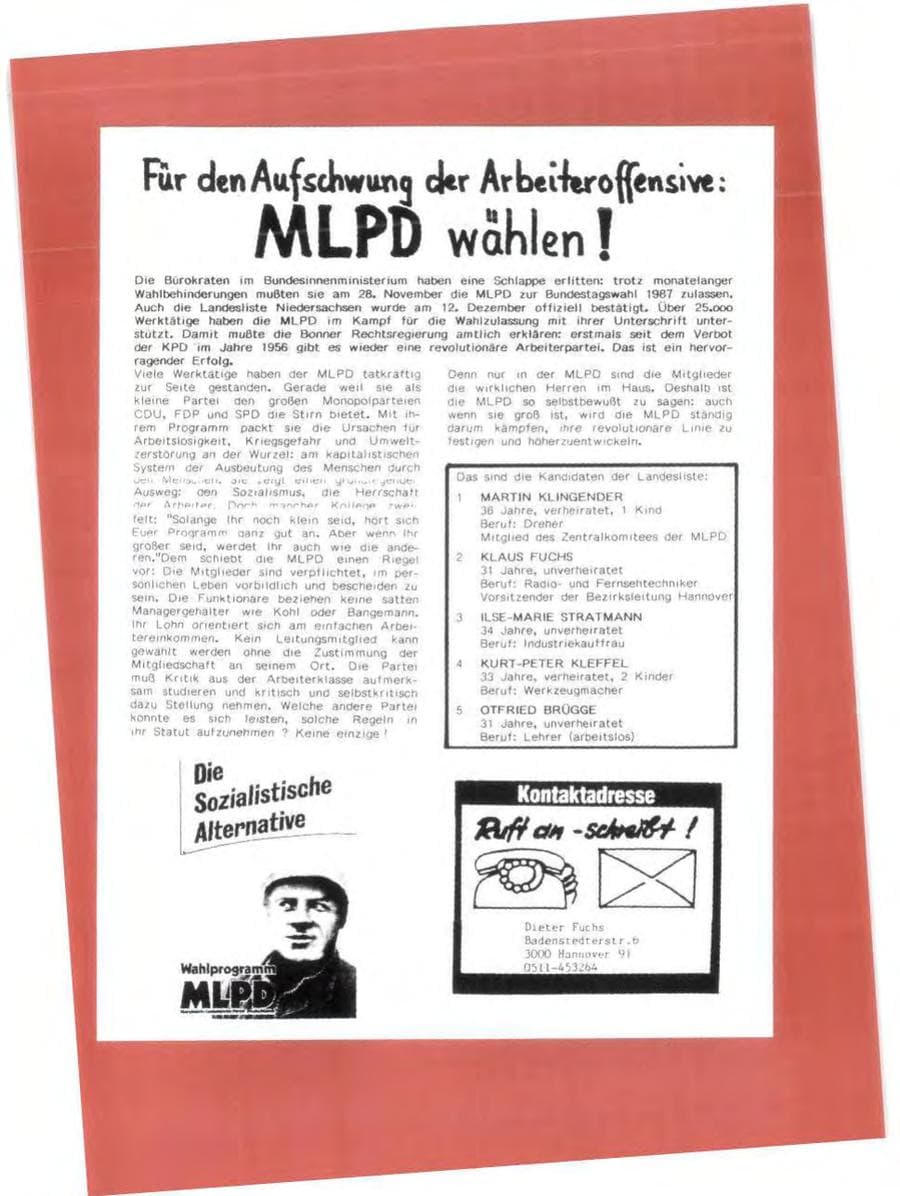 Seite 43 des Verfassungsschutzbericht 1987 Niedersachsen