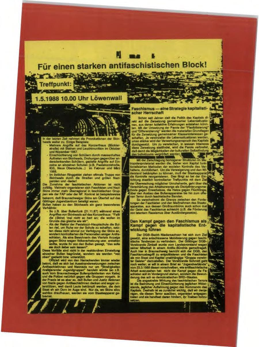 Seite 39 des Verfassungsschutzbericht 1988 Niedersachsen