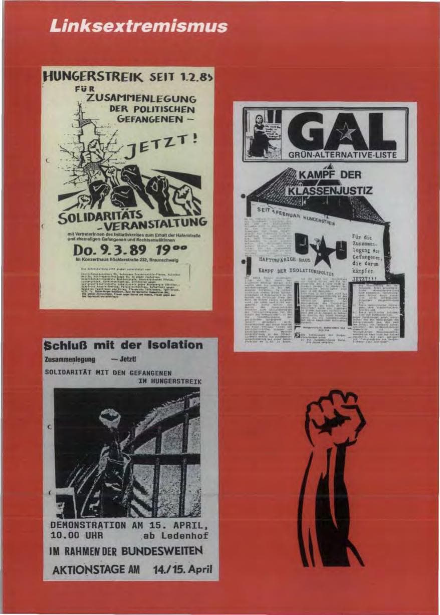 Seite 46 des Verfassungsschutzbericht 1988 Niedersachsen