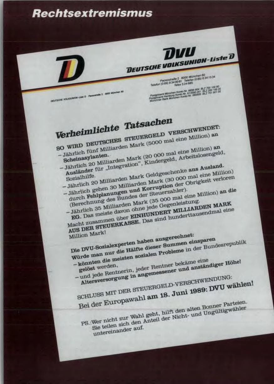 Seite 72 des Verfassungsschutzbericht 1988 Niedersachsen