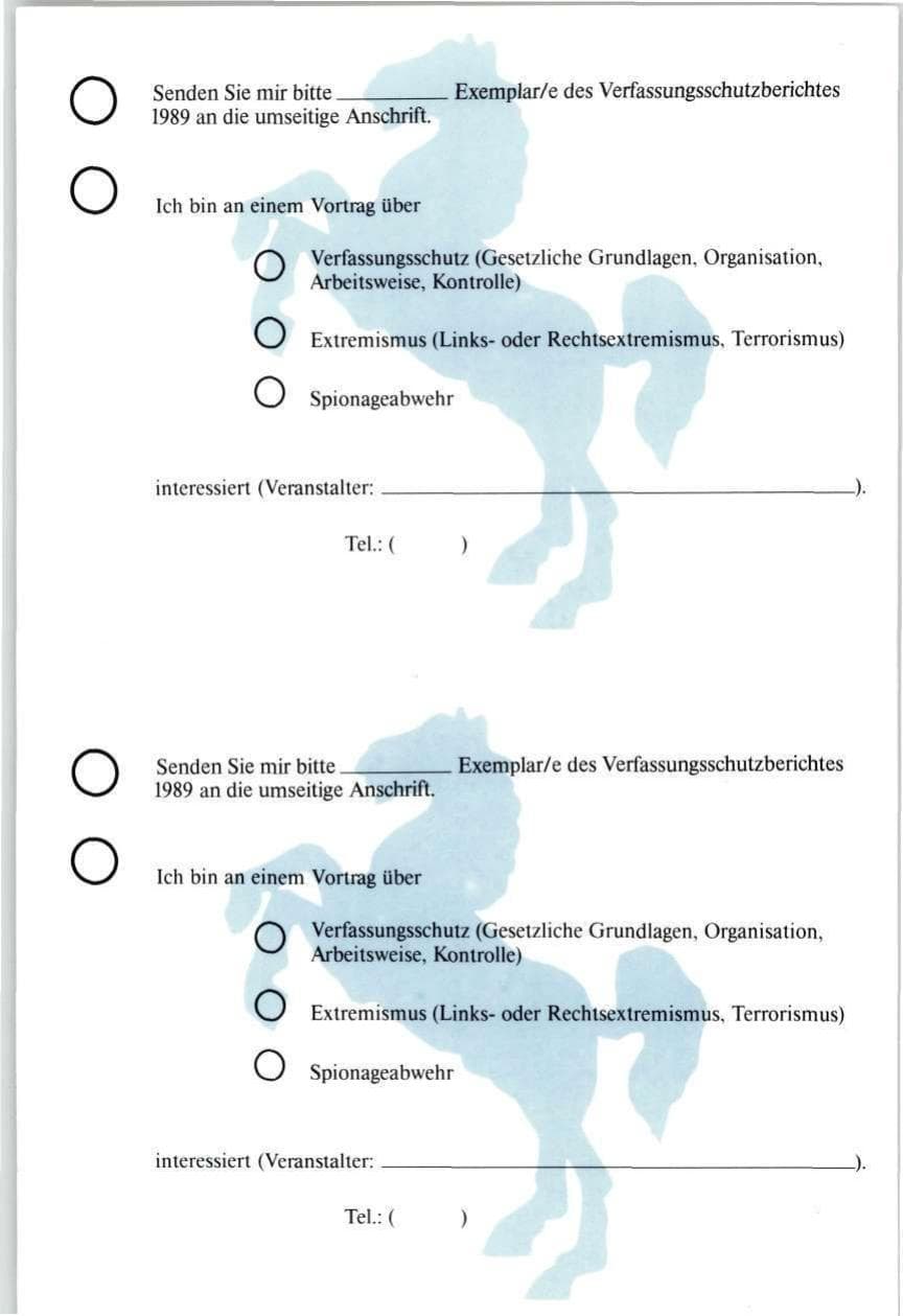 Seite 105 des Verfassungsschutzbericht 1989 Niedersachsen