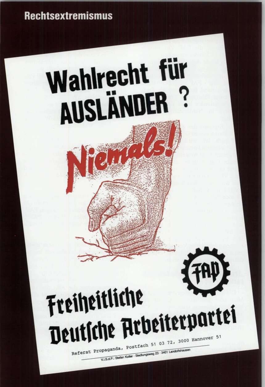 Seite 60 des Verfassungsschutzbericht 1989 Niedersachsen