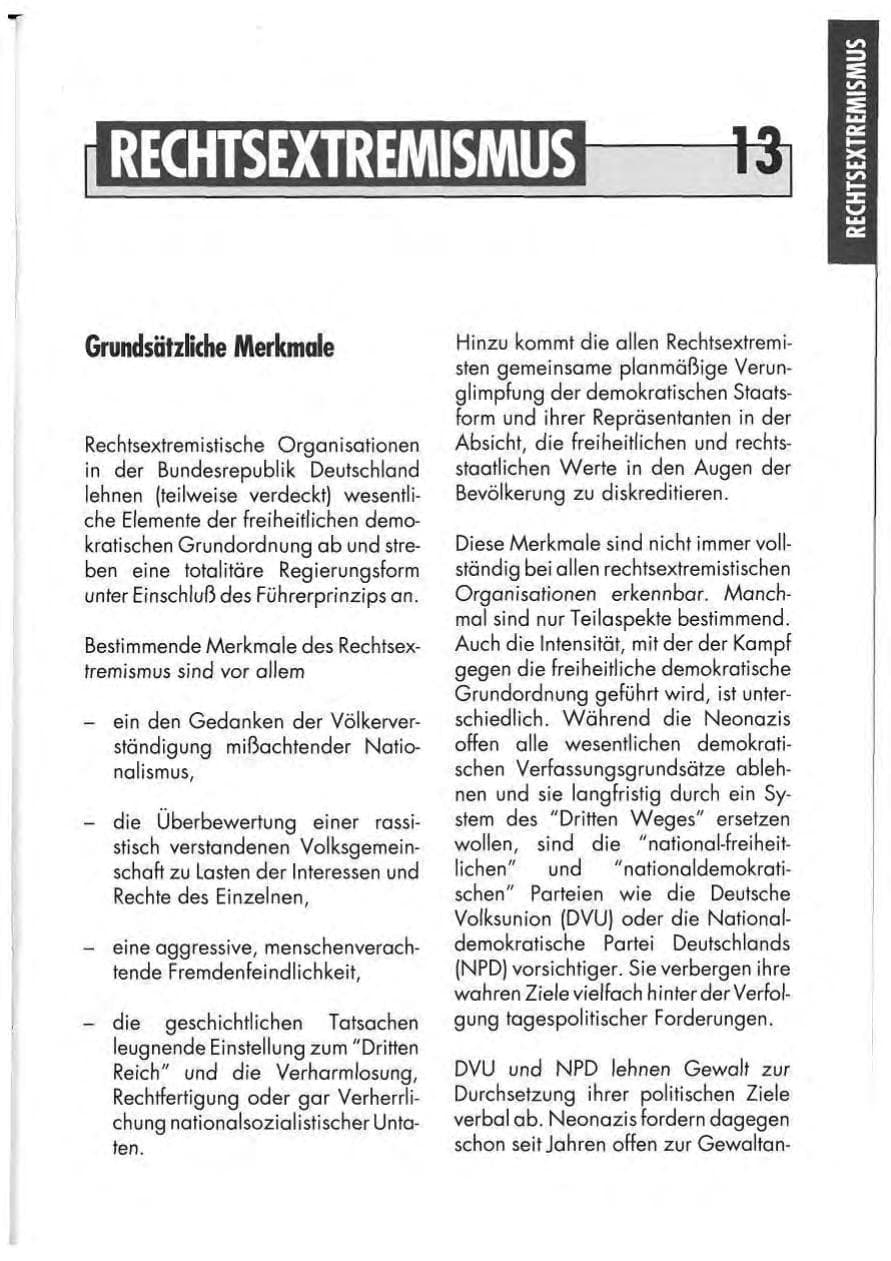 Seite 15 des Verfassungsschutzbericht 1991 Niedersachsen
