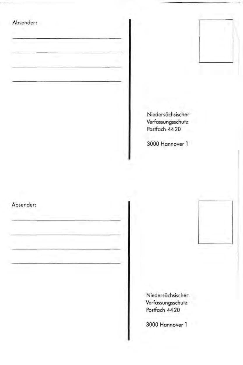 Seite 67 des Verfassungsschutzbericht 1991 Niedersachsen
