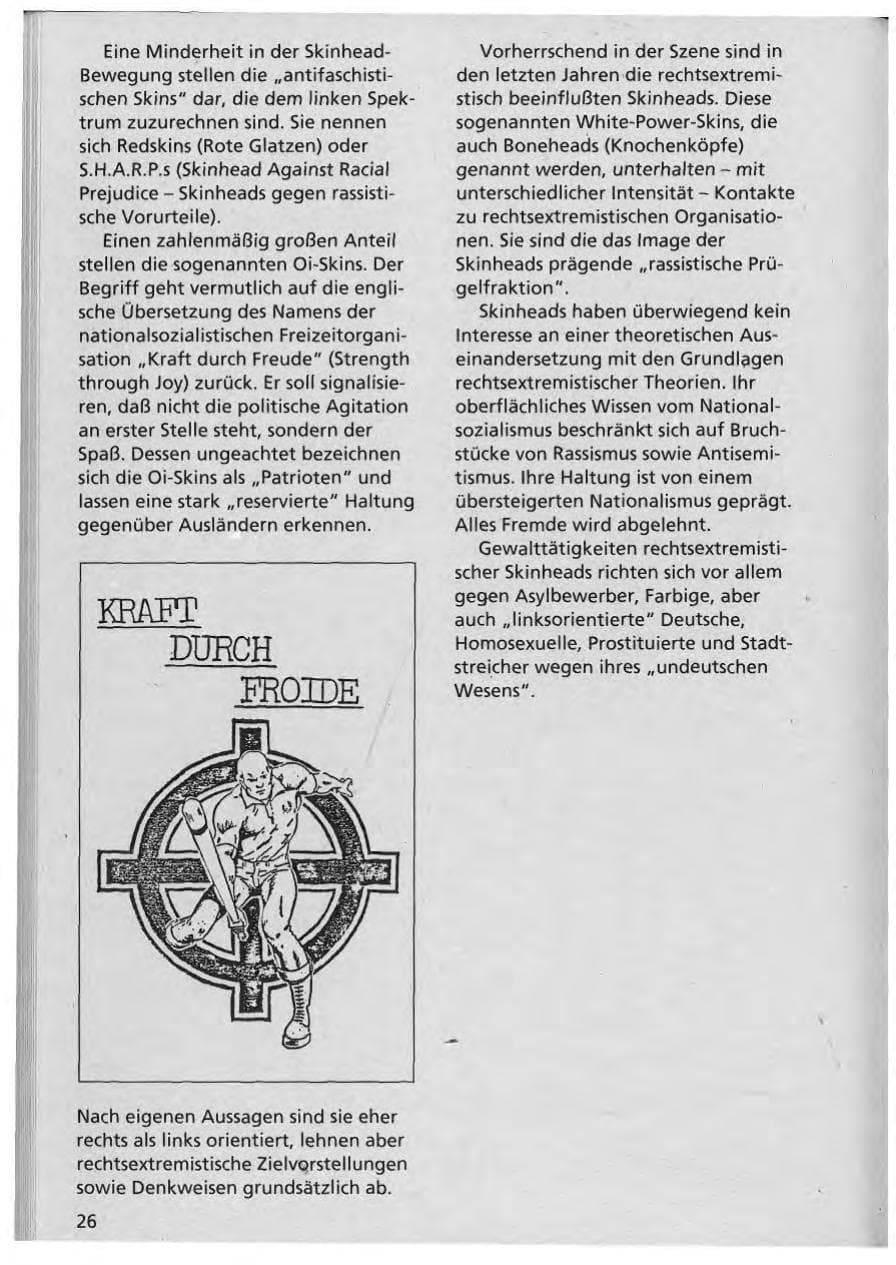 Seite 27 des Verfassungsschutzbericht 1992 Niedersachsen