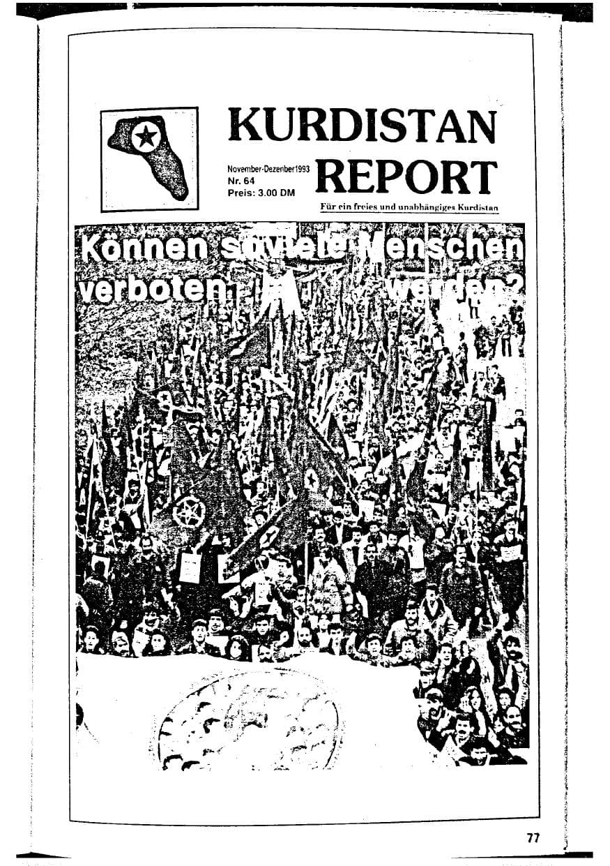 Seite 77 des Verfassungsschutzbericht 1993 Niedersachsen