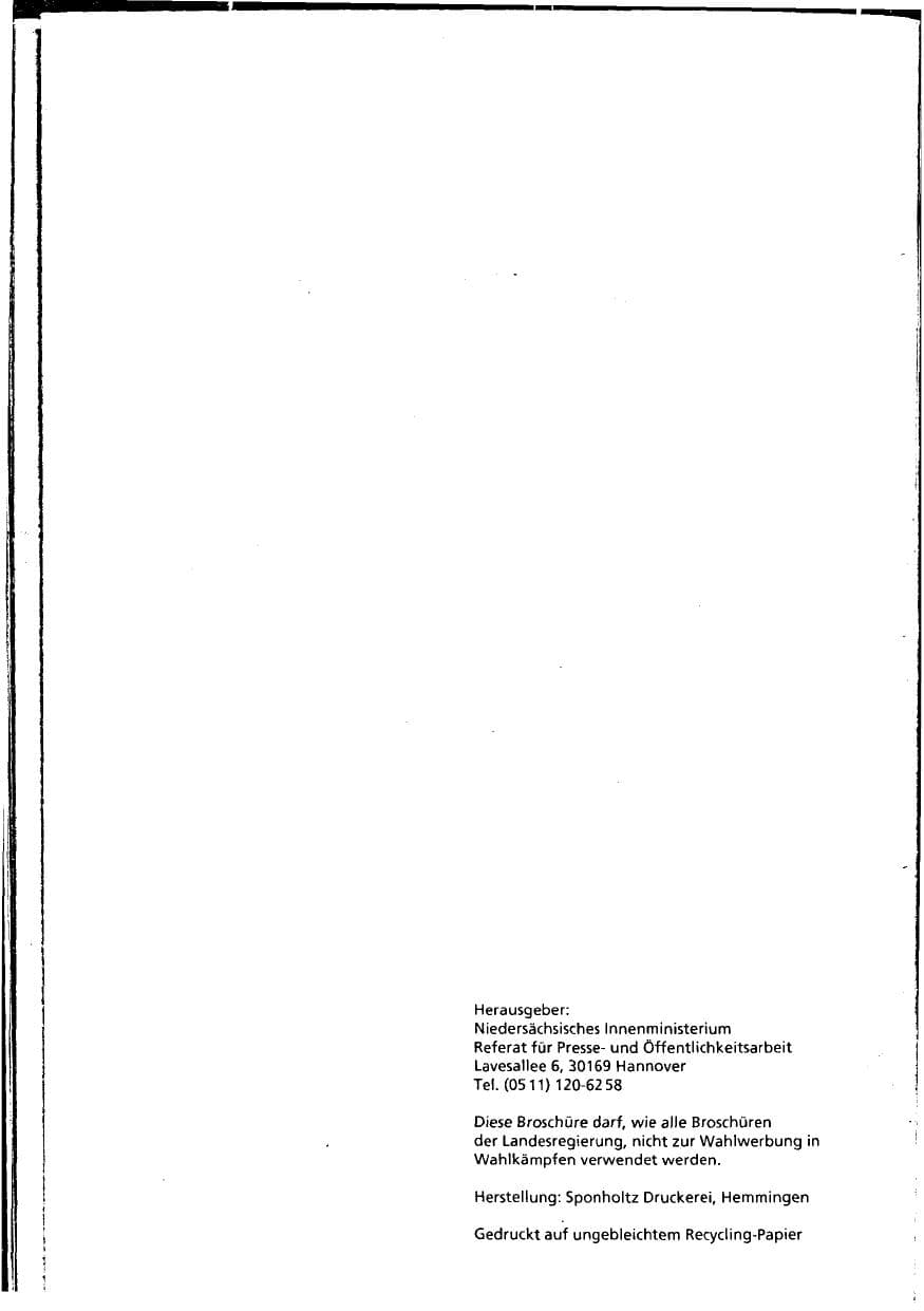 Seite 94 des Verfassungsschutzbericht 1993 Niedersachsen