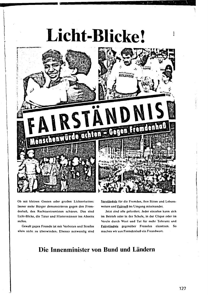 Seite 127 des Verfassungsschutzbericht 1994 Niedersachsen