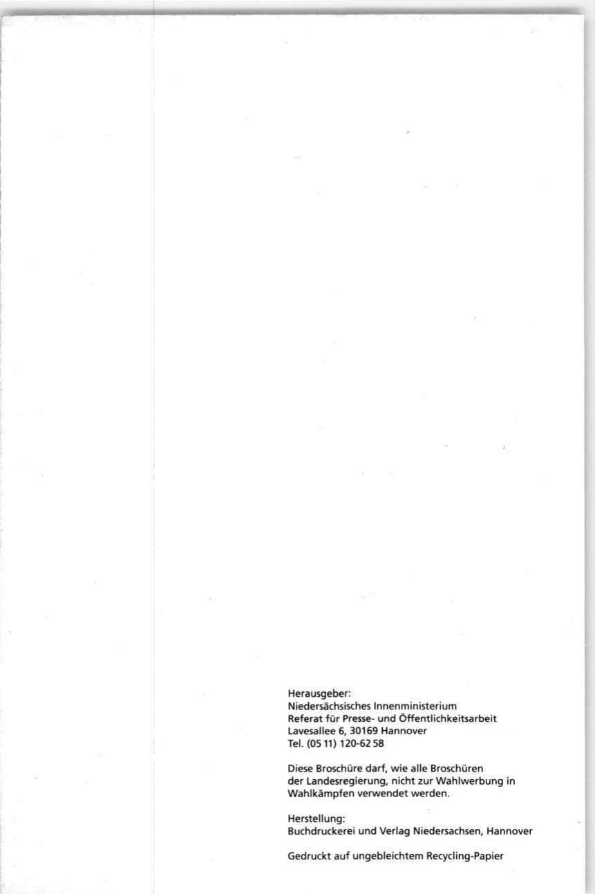 Seite 128 des Verfassungsschutzbericht 1995 Niedersachsen