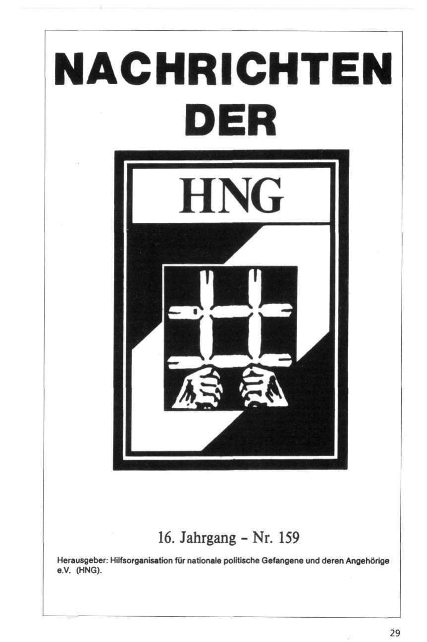 Seite 29 des Verfassungsschutzbericht 1995 Niedersachsen