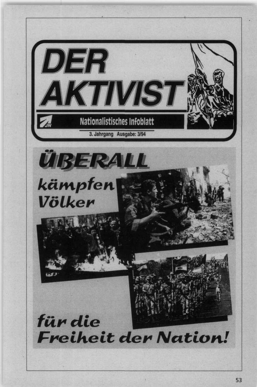 Seite 53 des Verfassungsschutzbericht 1995 Niedersachsen