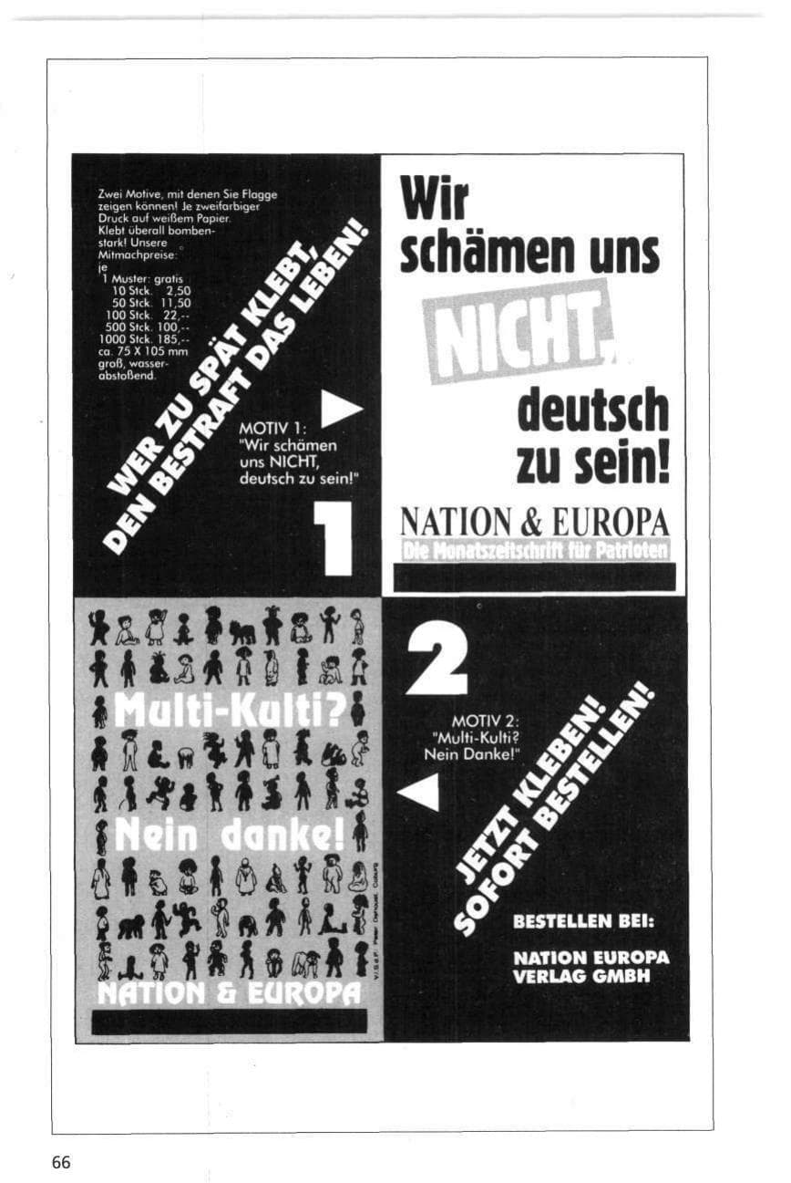 Seite 66 des Verfassungsschutzbericht 1995 Niedersachsen