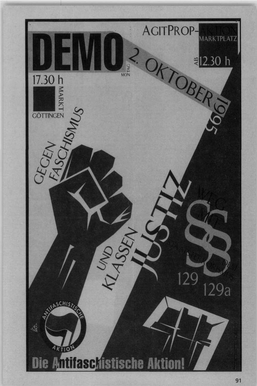 Seite 91 des Verfassungsschutzbericht 1995 Niedersachsen