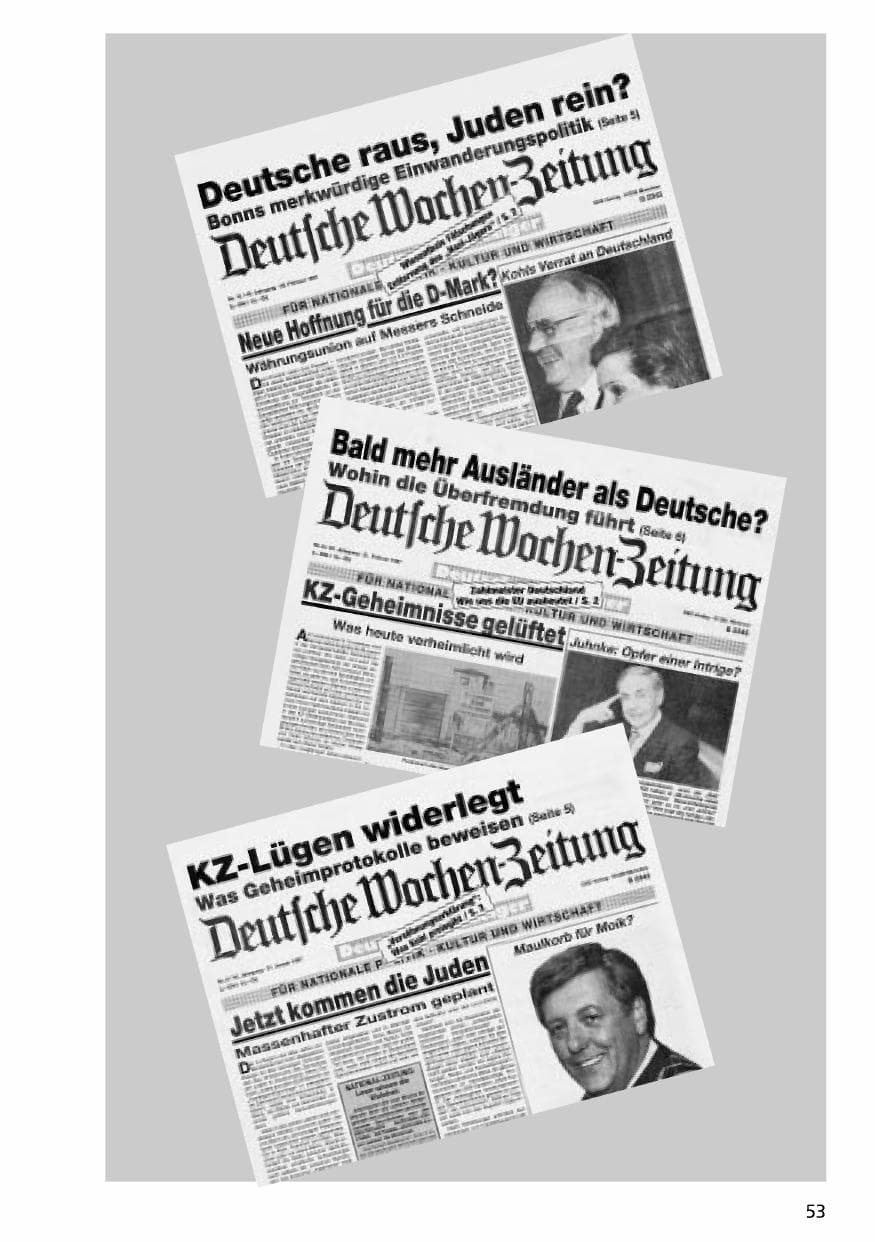 Seite 52 des Verfassungsschutzbericht 1996 Niedersachsen