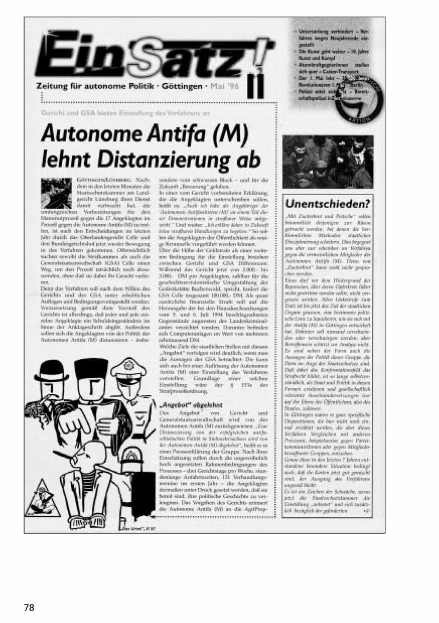 Seite 77 des Verfassungsschutzbericht 1996 Niedersachsen