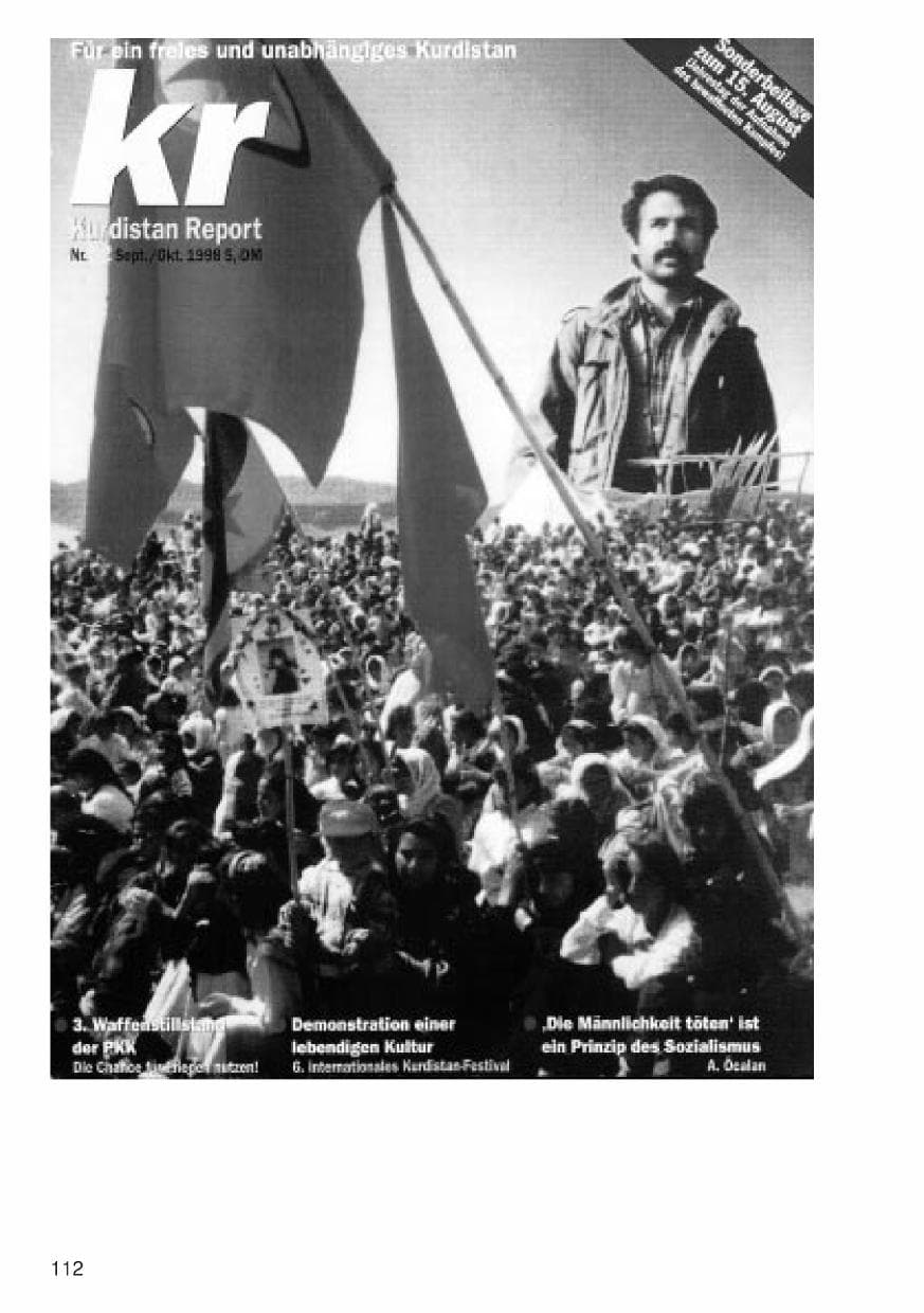 Seite 112 des Verfassungsschutzbericht 1998 Niedersachsen