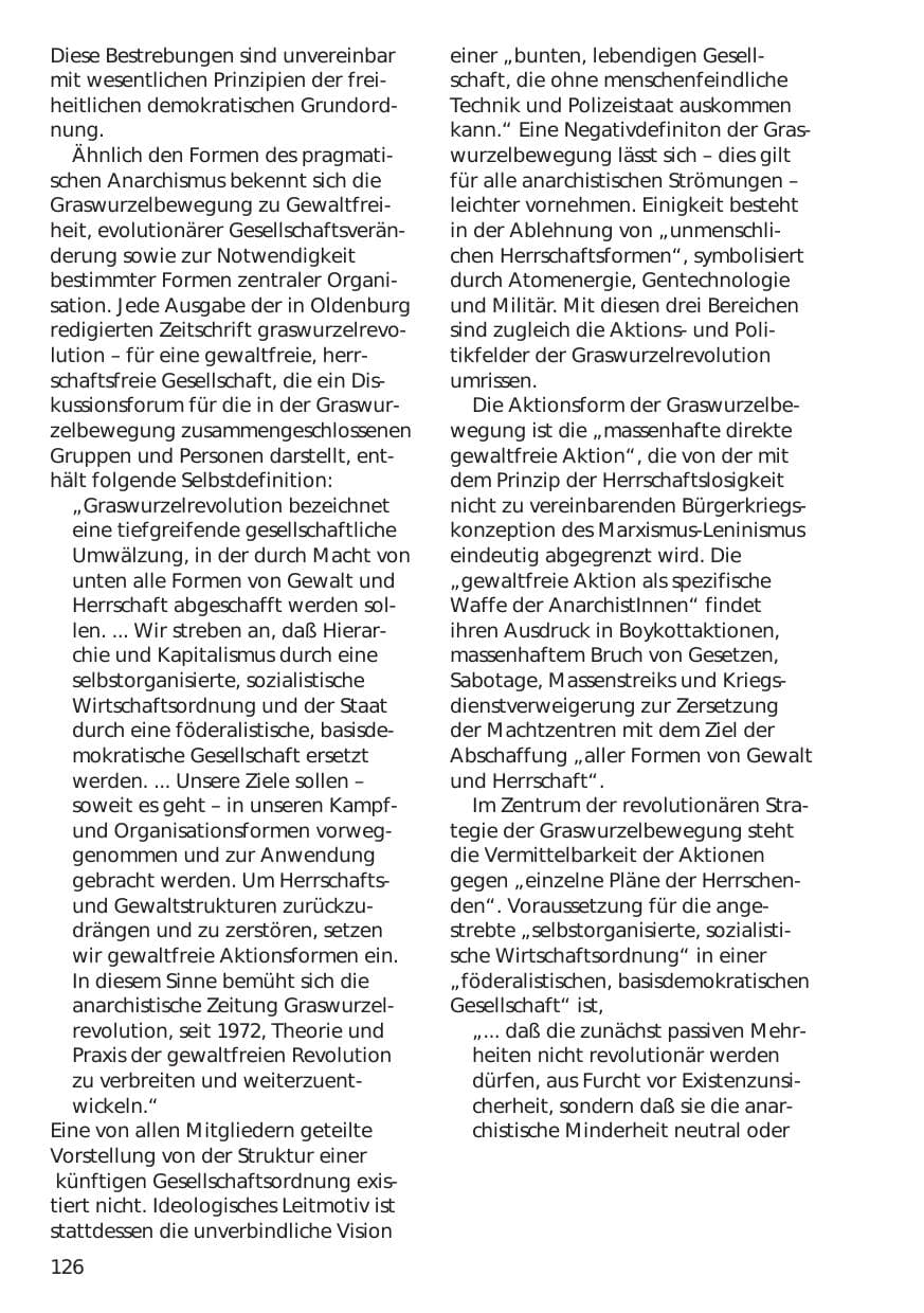 Seite 126 des Verfassungsschutzbericht 1998 Niedersachsen