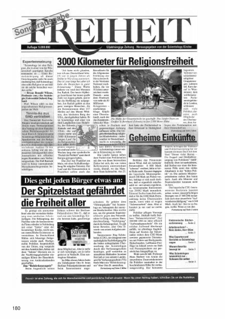 Seite 180 des Verfassungsschutzbericht 1998 Niedersachsen
