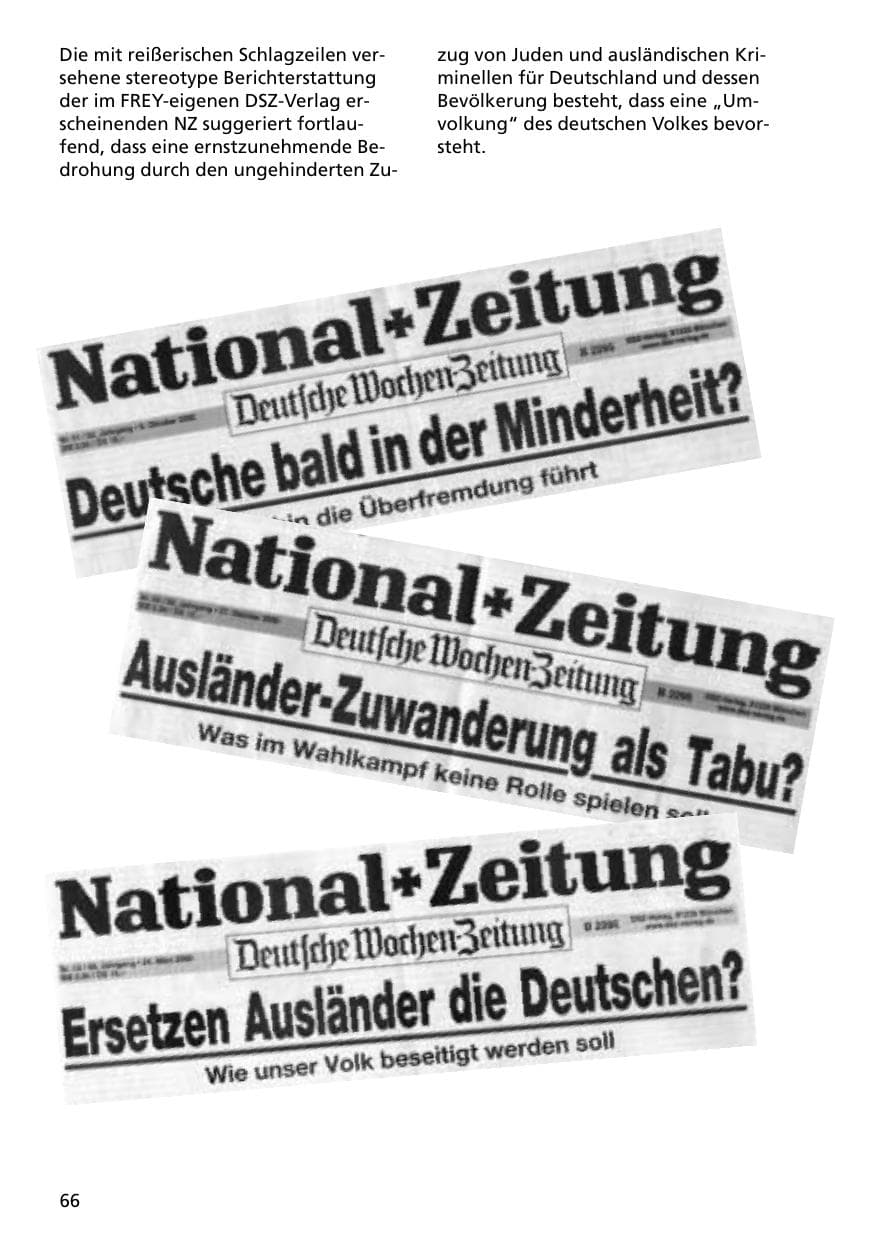 Seite 66 des Verfassungsschutzbericht 2000 Niedersachsen