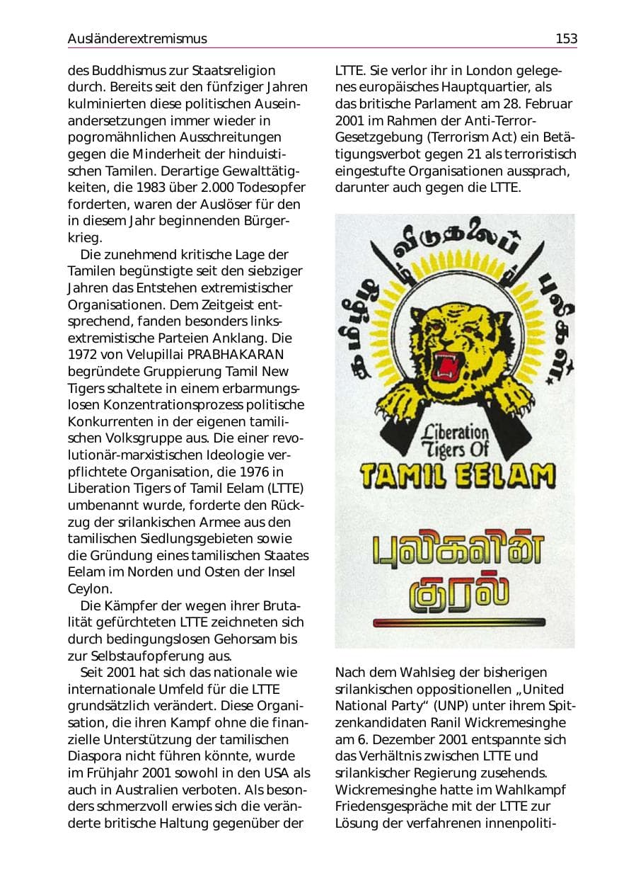 Seite 155 des Verfassungsschutzbericht 2002 Niedersachsen