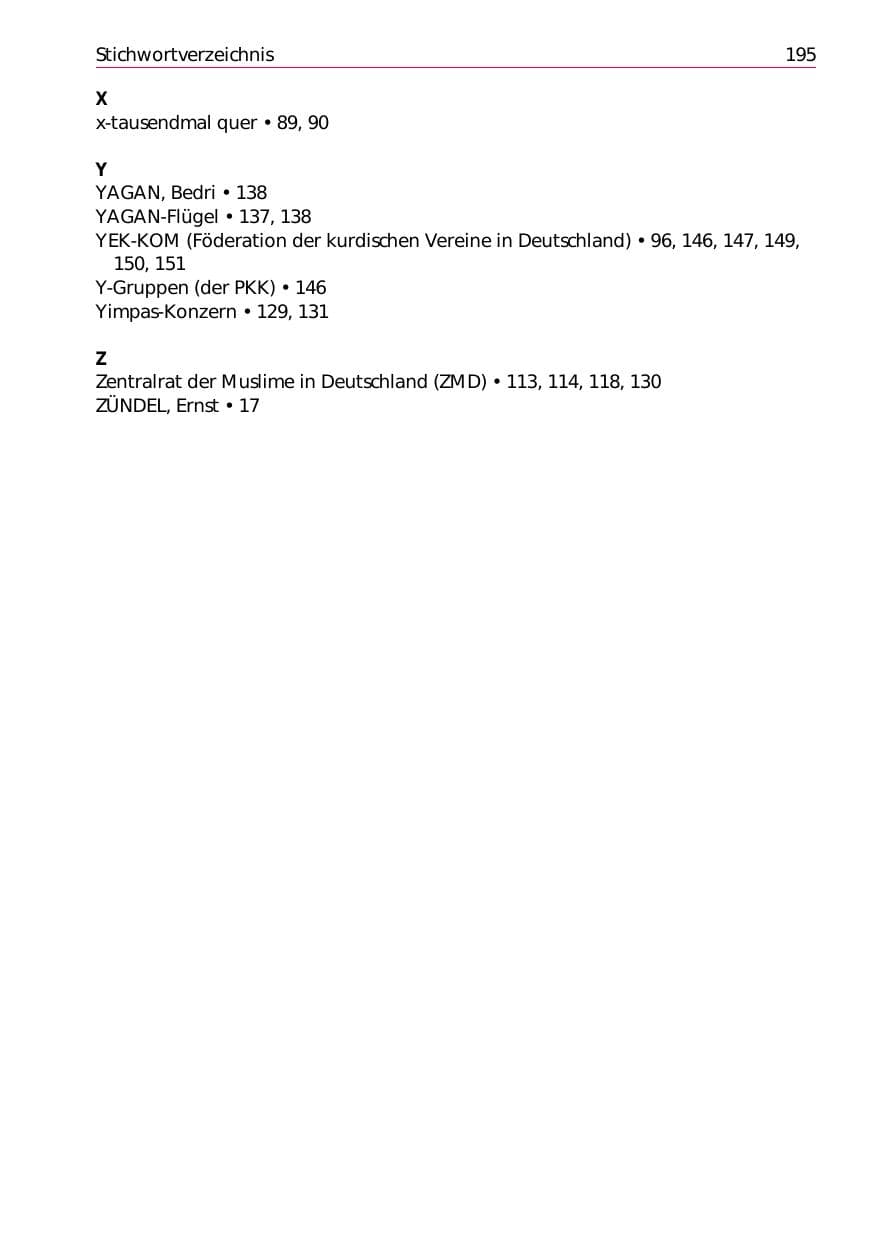 Seite 197 des Verfassungsschutzbericht 2002 Niedersachsen