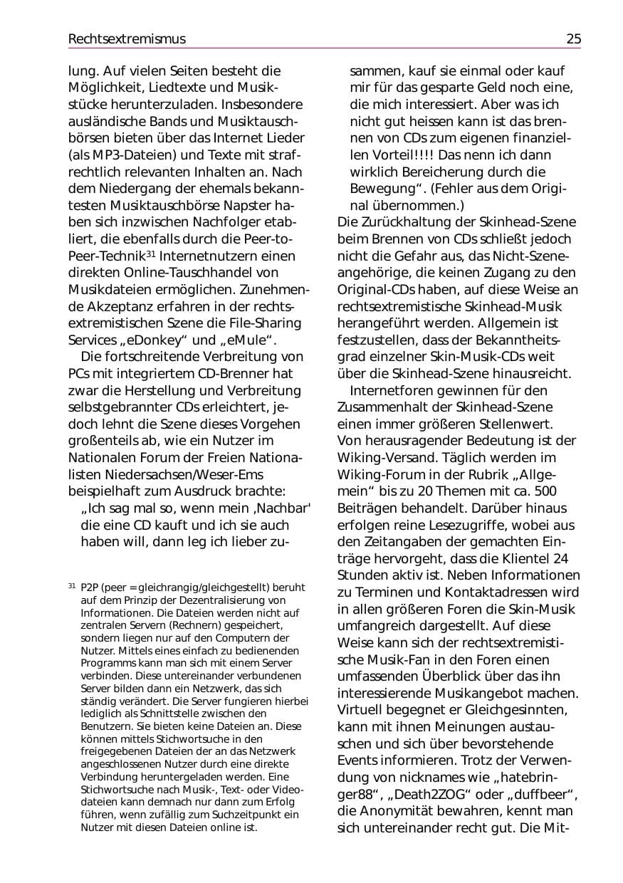 Seite 27 des Verfassungsschutzbericht 2002 Niedersachsen