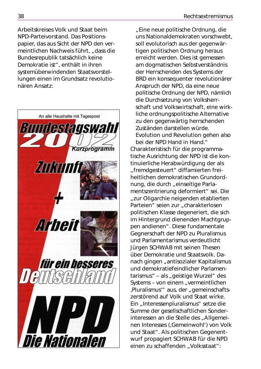 Seite 40 des Verfassungsschutzbericht 2002 Niedersachsen