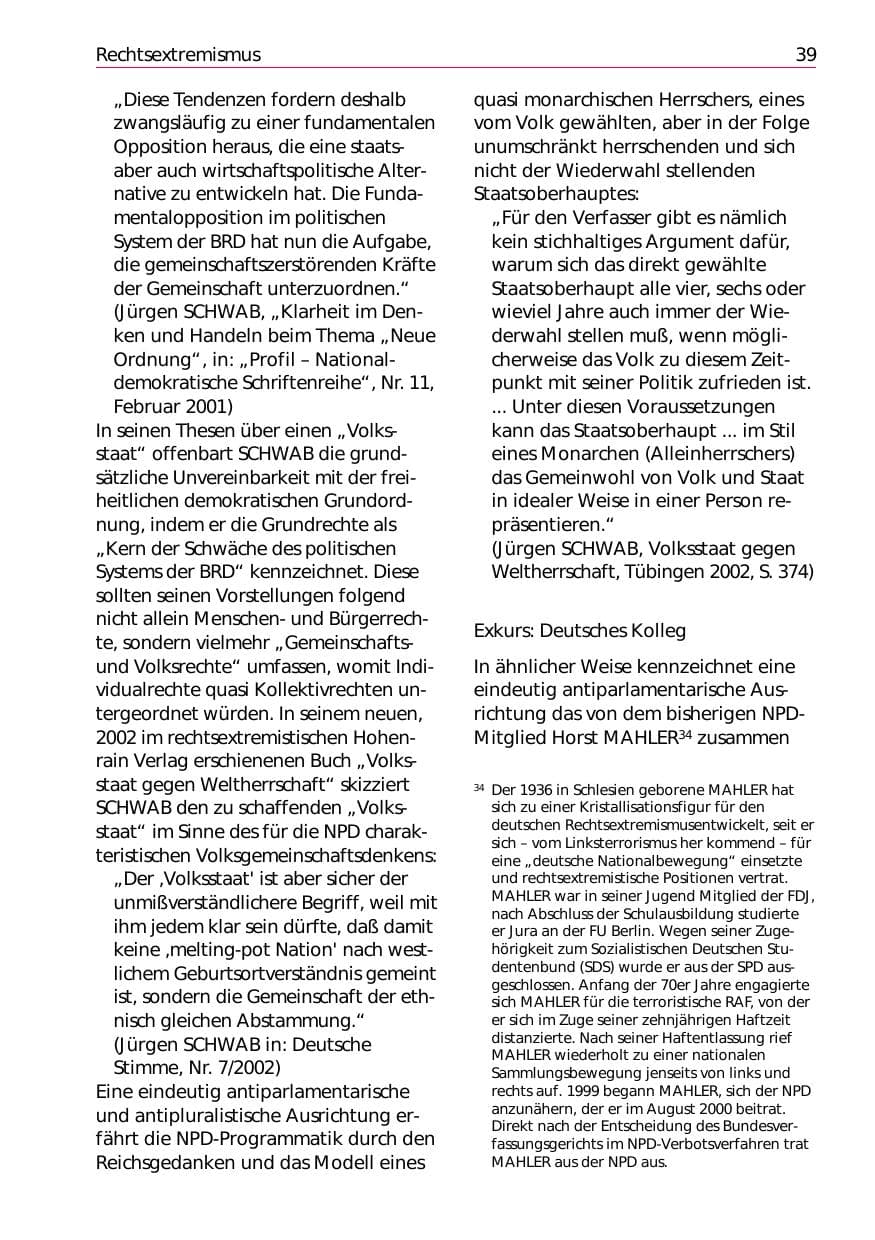 Seite 41 des Verfassungsschutzbericht 2002 Niedersachsen