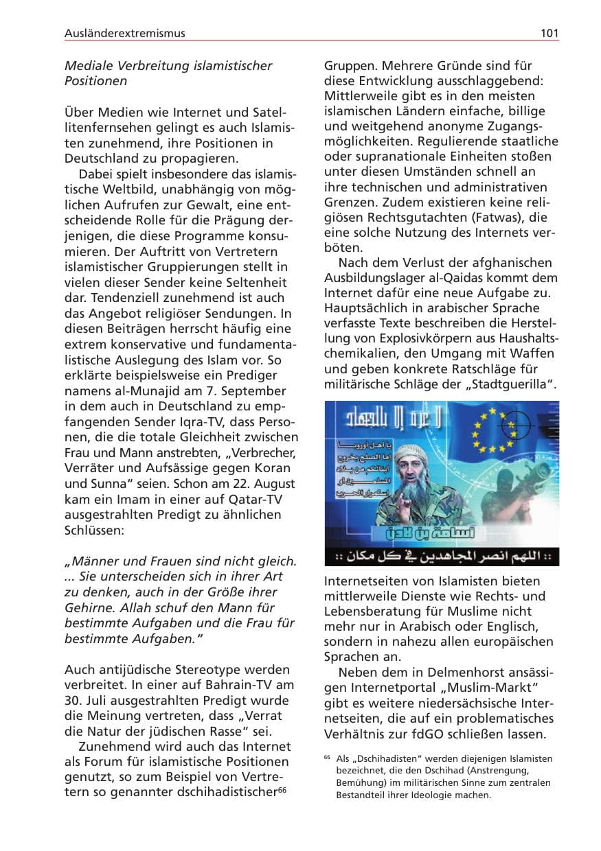 Seite 101 des Verfassungsschutzbericht 2004 Niedersachsen