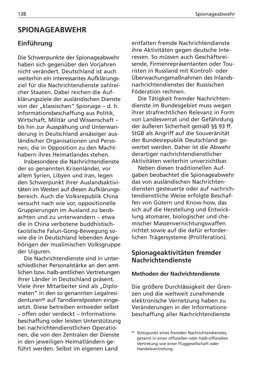 Seite 138 des Verfassungsschutzbericht 2004 Niedersachsen