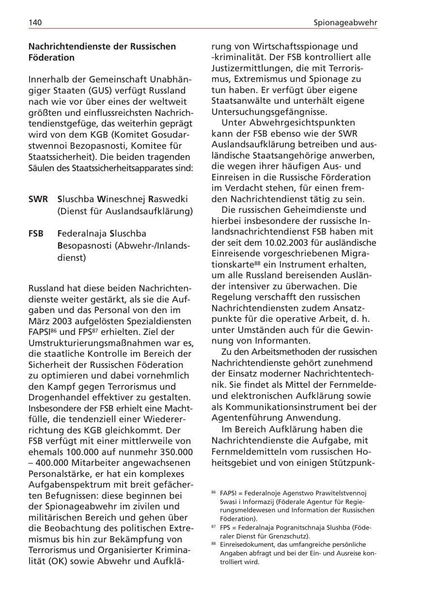 Seite 140 des Verfassungsschutzbericht 2004 Niedersachsen