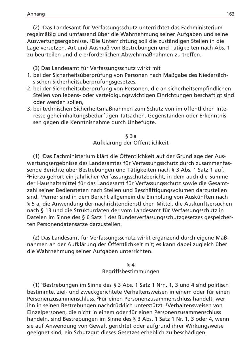 Seite 163 des Verfassungsschutzbericht 2004 Niedersachsen