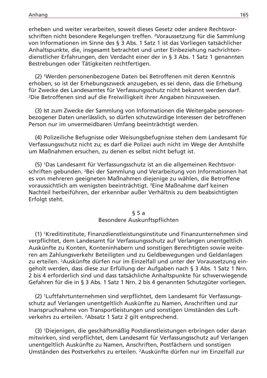 Seite 165 des Verfassungsschutzbericht 2004 Niedersachsen