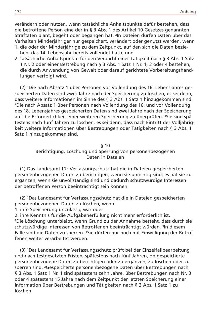 Seite 172 des Verfassungsschutzbericht 2004 Niedersachsen
