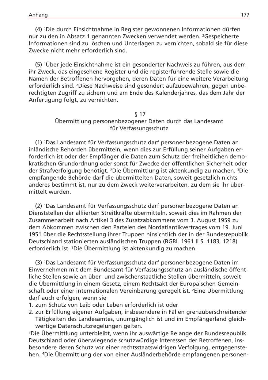 Seite 177 des Verfassungsschutzbericht 2004 Niedersachsen