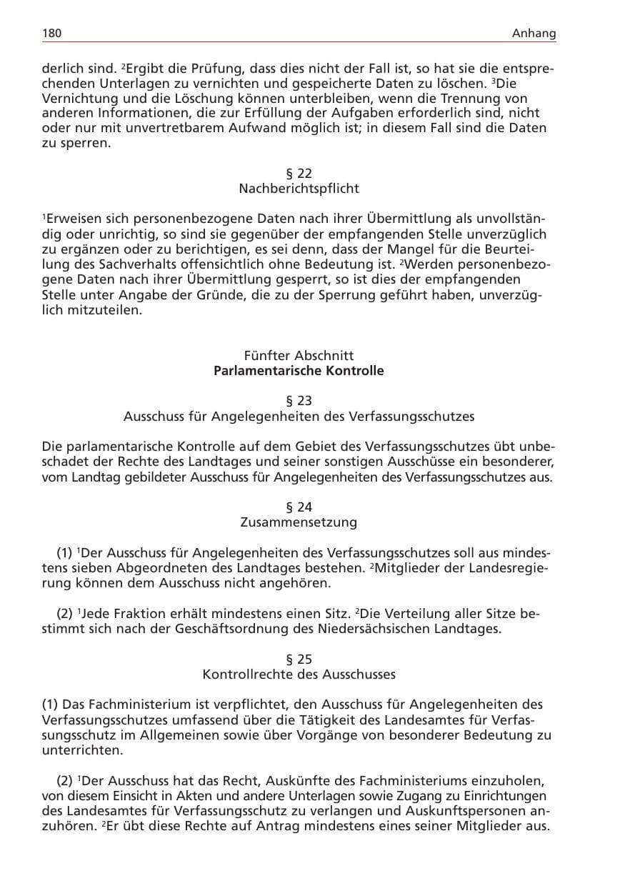 Seite 180 des Verfassungsschutzbericht 2004 Niedersachsen
