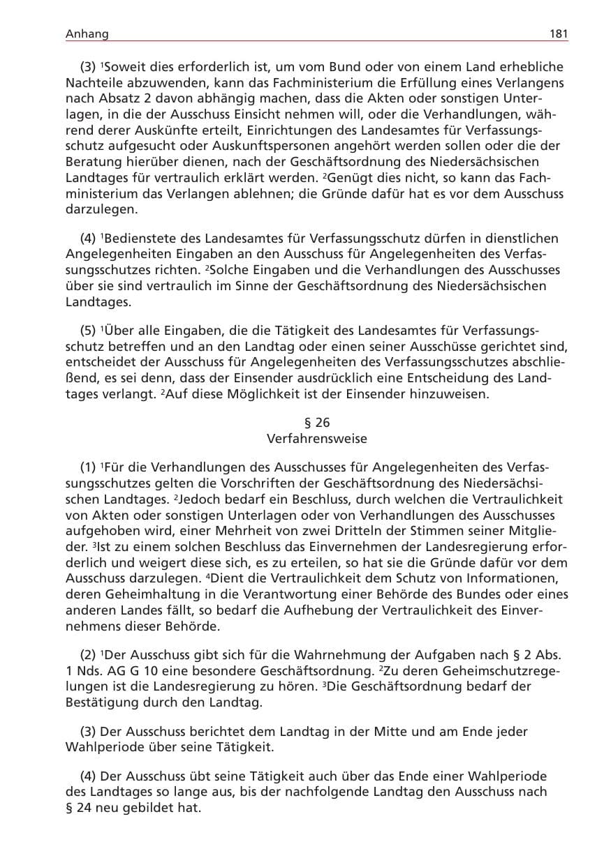 Seite 181 des Verfassungsschutzbericht 2004 Niedersachsen