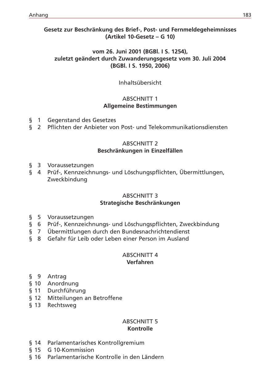 Seite 183 des Verfassungsschutzbericht 2004 Niedersachsen