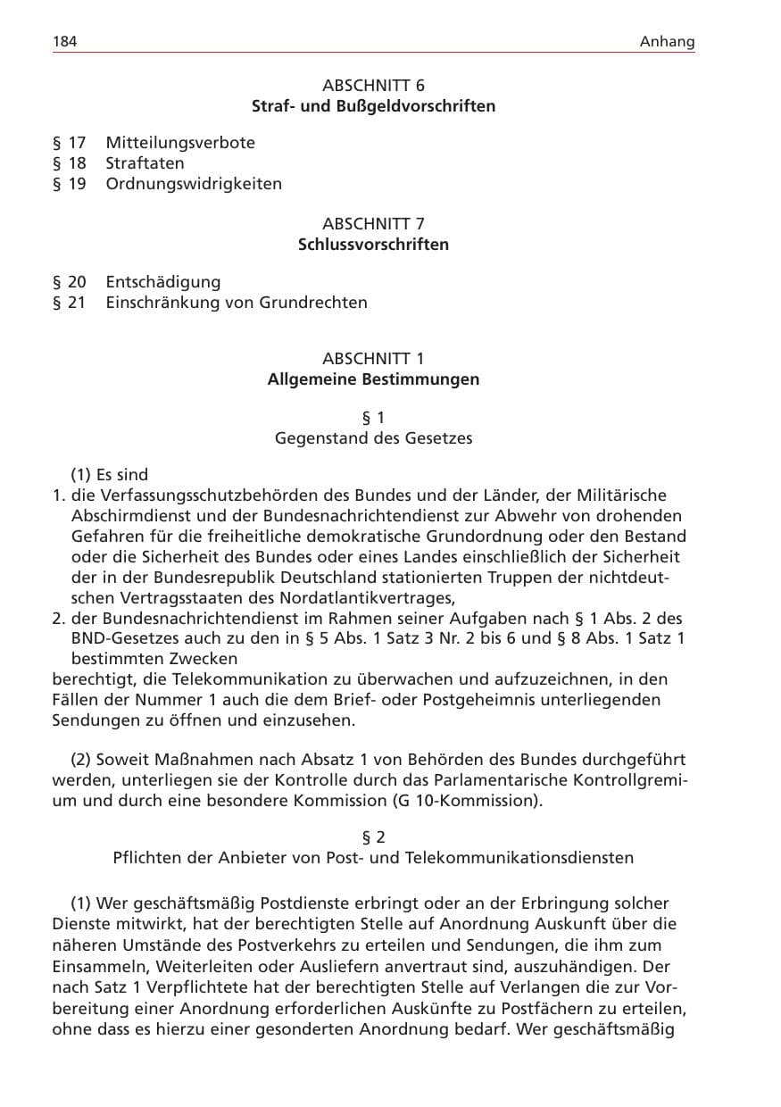 Seite 184 des Verfassungsschutzbericht 2004 Niedersachsen