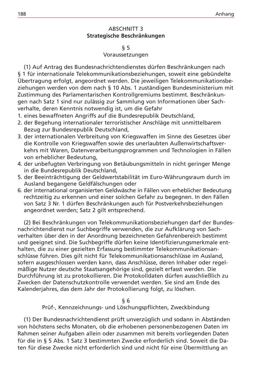 Seite 188 des Verfassungsschutzbericht 2004 Niedersachsen
