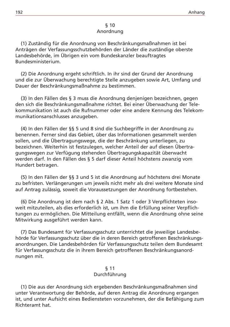 Seite 192 des Verfassungsschutzbericht 2004 Niedersachsen