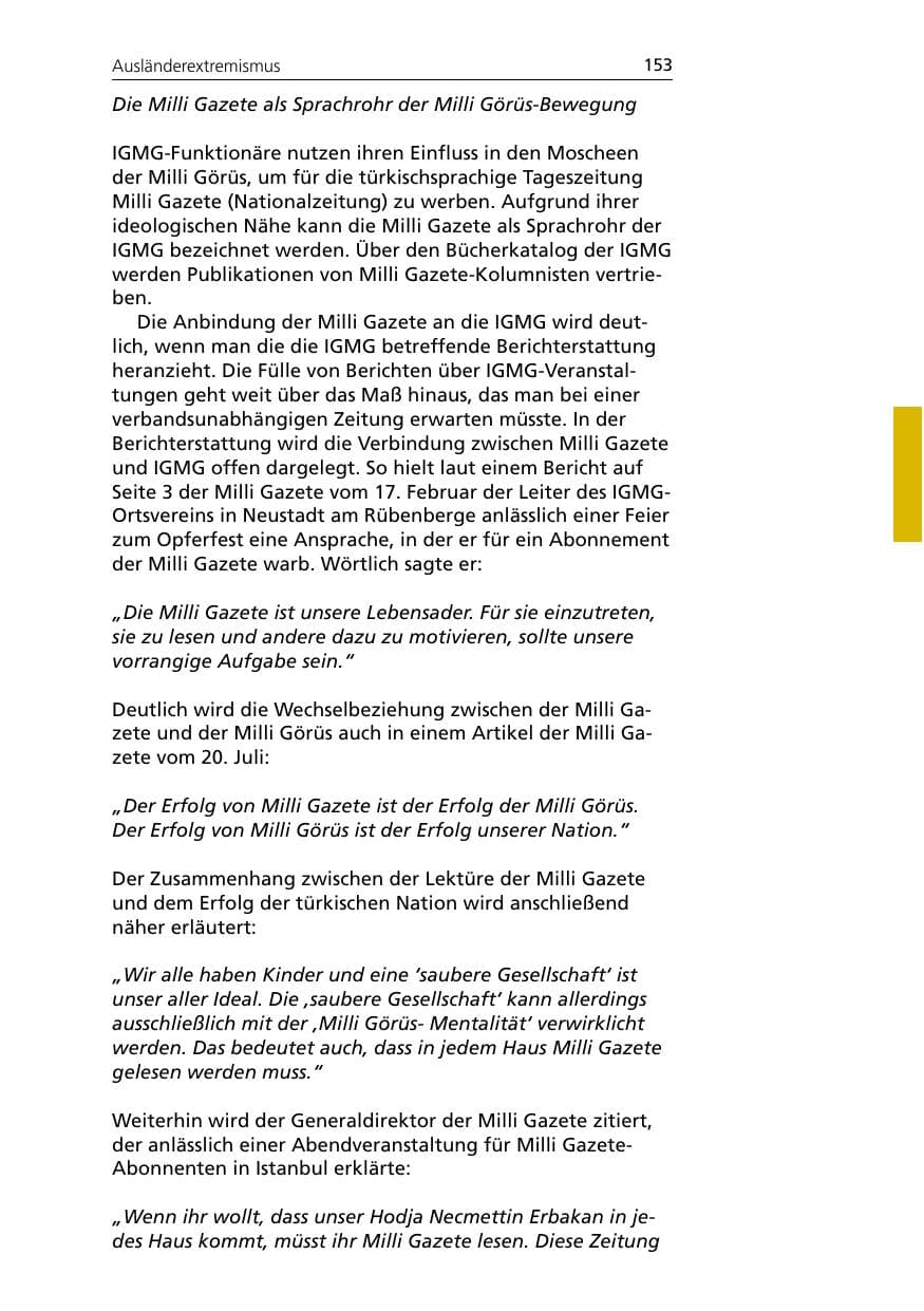Seite 153 des Verfassungsschutzbericht 2005 Niedersachsen