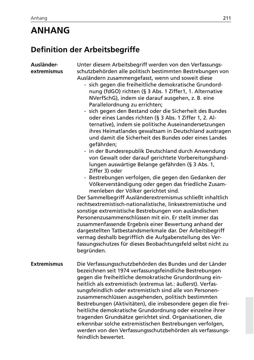Seite 211 des Verfassungsschutzbericht 2005 Niedersachsen
