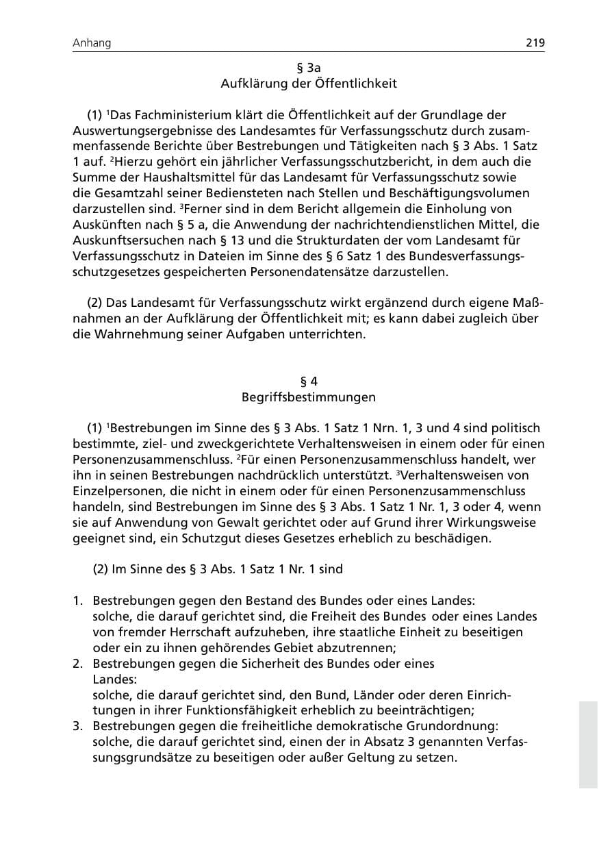 Seite 219 des Verfassungsschutzbericht 2005 Niedersachsen