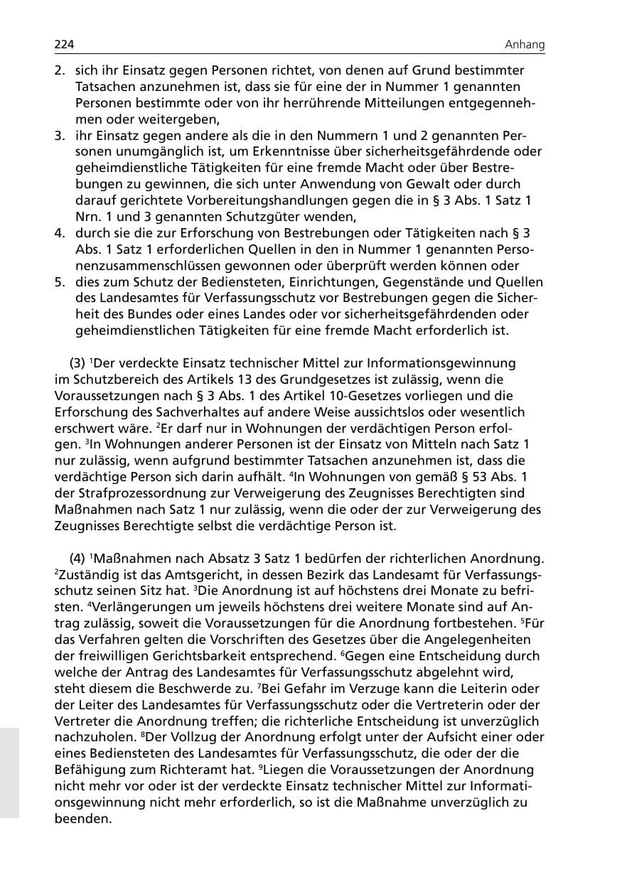 Seite 224 des Verfassungsschutzbericht 2005 Niedersachsen