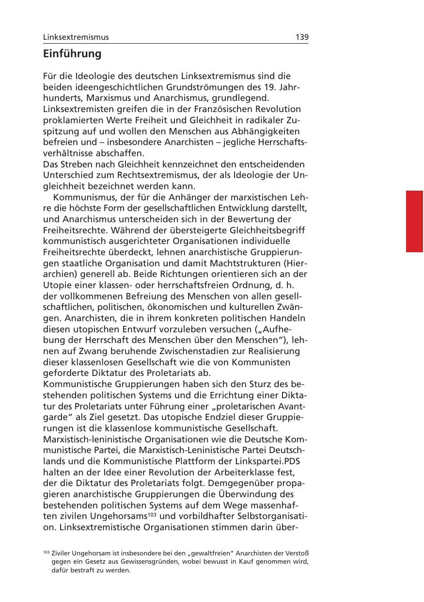 Seite 140 des Verfassungsschutzbericht 2006 Niedersachsen