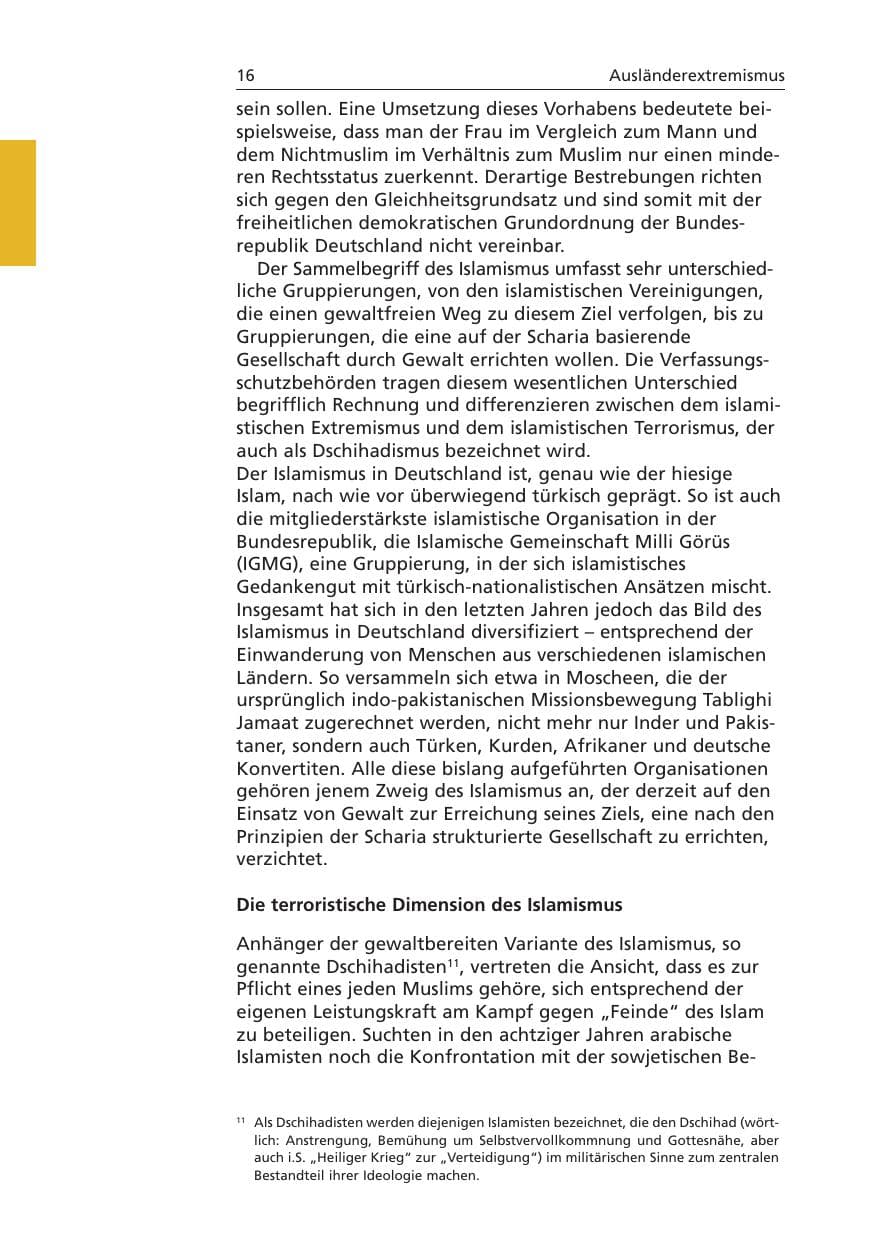 Seite 17 des Verfassungsschutzbericht 2006 Niedersachsen