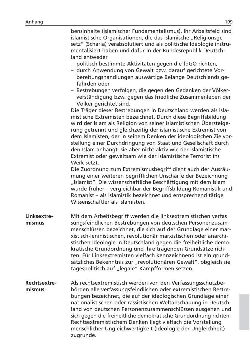 Seite 200 des Verfassungsschutzbericht 2006 Niedersachsen